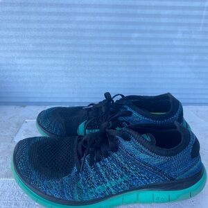 Nike Free 4.0 Flyknit Women's Size Atomic Green Running Sneakers Size 8